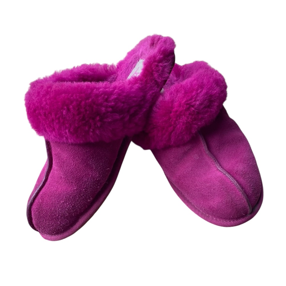 UGG Plush Fuchsia Shearling Lined Women’s Slippers
